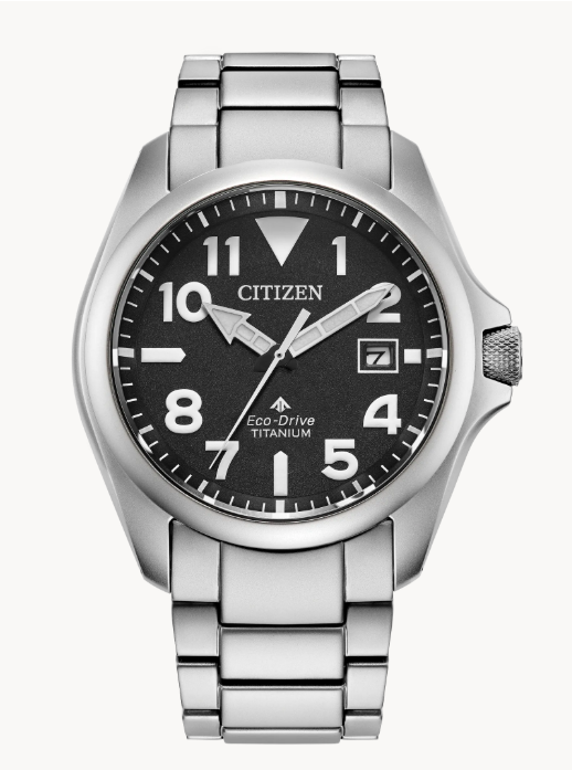 Citizen Promaster Tough | Eco-Drive Watch | Super Titanium | 41mm | Triple-Link Bracelet | BN0241-59H - Brownee Jewelers