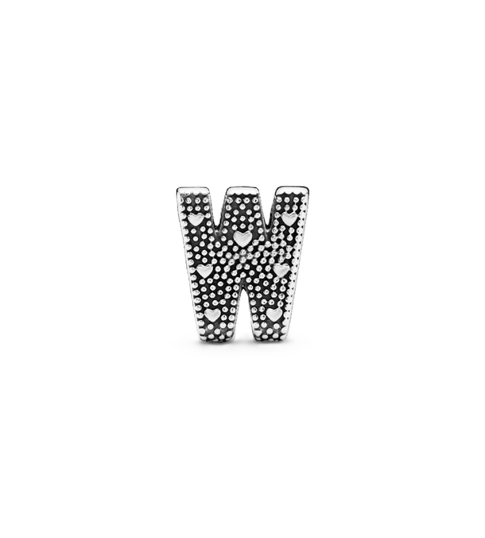 Pandora Letter W Alphabet Charm in Sterling Silver