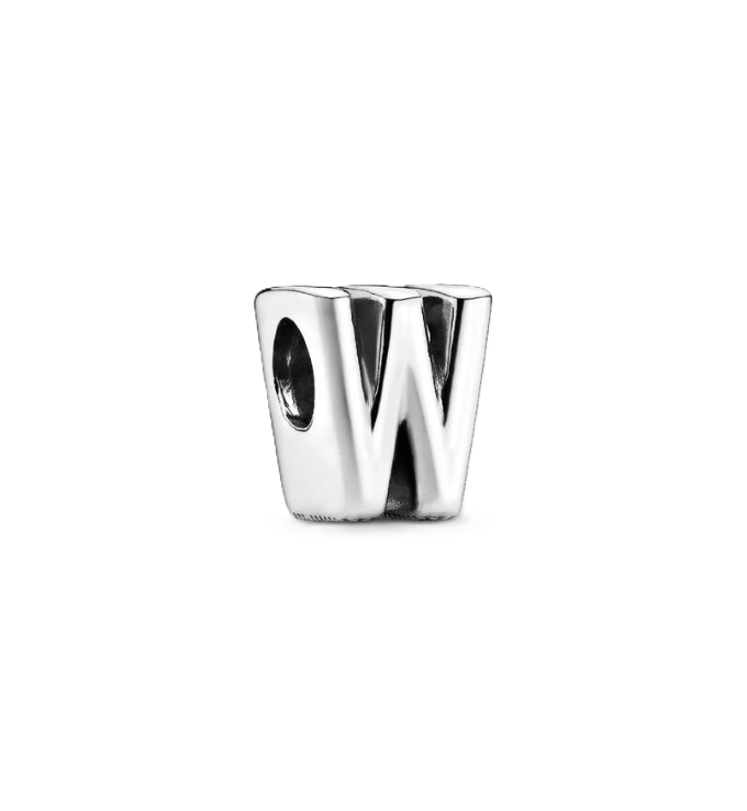 Pandora Letter W Alphabet Charm in Sterling Silver