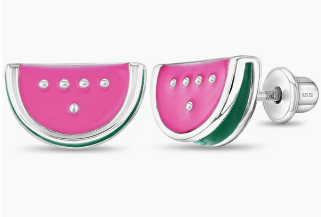 ENAMEL WATERMELON EARRINGS