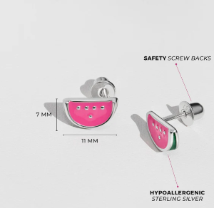 ENAMEL WATERMELON EARRINGS