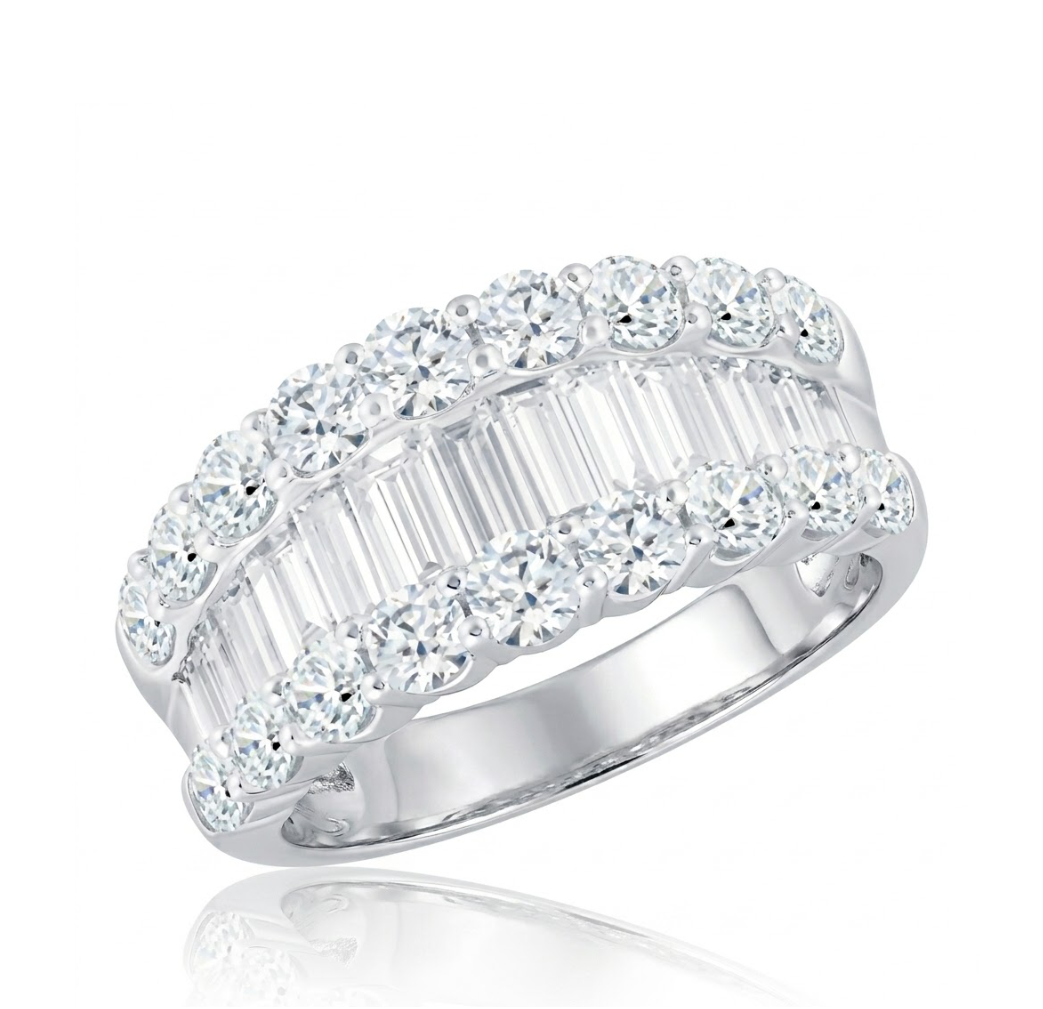 2.86 CTW Diamonds Wide Band Ring