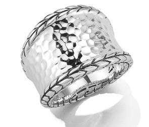 Sterling Silver Hammered Ring