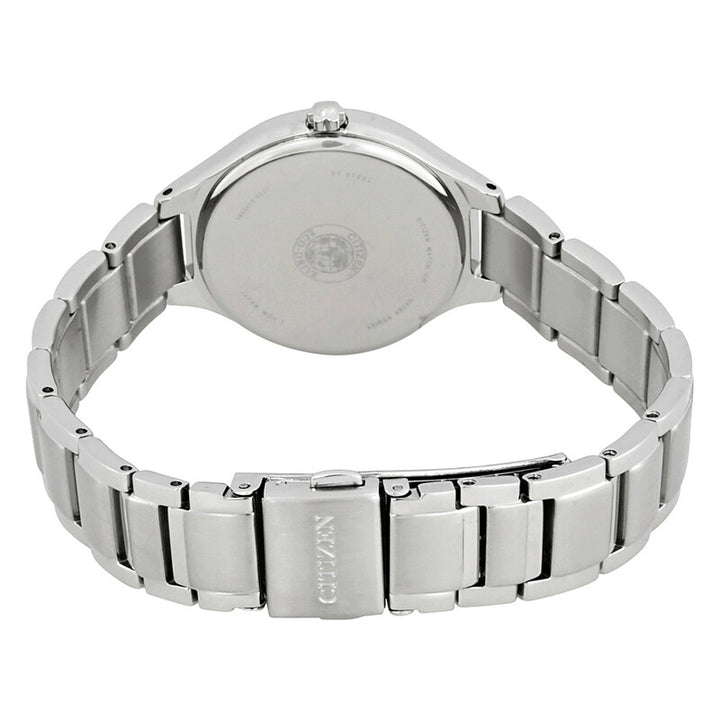 Citizen Eco-Drive Women's Watch | Stainless Steel | Black Dial | Diamond Accent | FE2100-51E - Brownee Jewelers