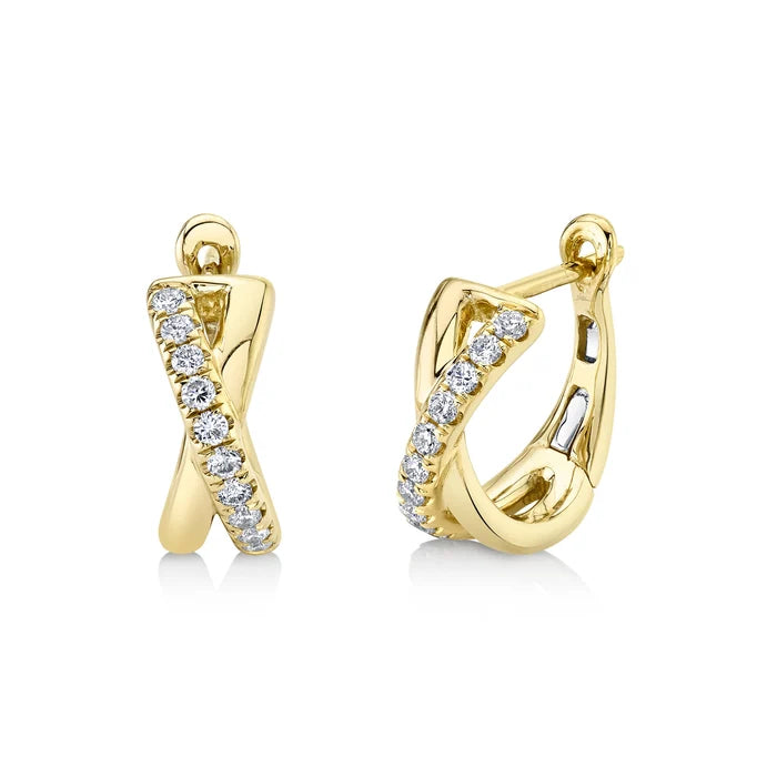 0.25CT DIAMOND HUGGIE EARRING IN 14K YELLOW GOLD