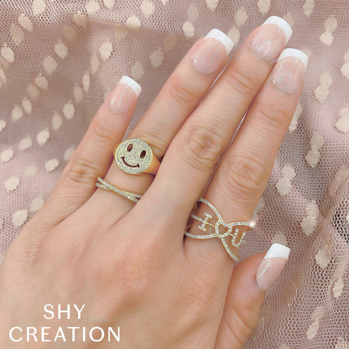 SHY CREATION KATE | 0.09CT DIAMOND RING | 14K YELLOW GOLD | SC22005549 - Brownee Jewelers